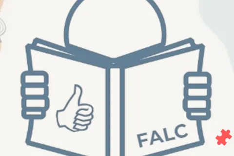 Un émoticone tenant un livre ou il est écrit FLAC