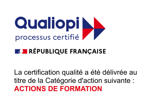La certification qualité a été délivrée au titre de la Catégorie d'action suivante : Actions de formation